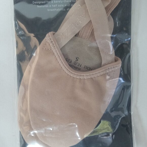 Capezio Pirouette II Canvas Dance Shoes Nude Size S H061 Sz 6-7 NEW - Picture 2 of 15